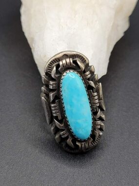Sally Yazzie Sleeping Beauty Turquoise Ring